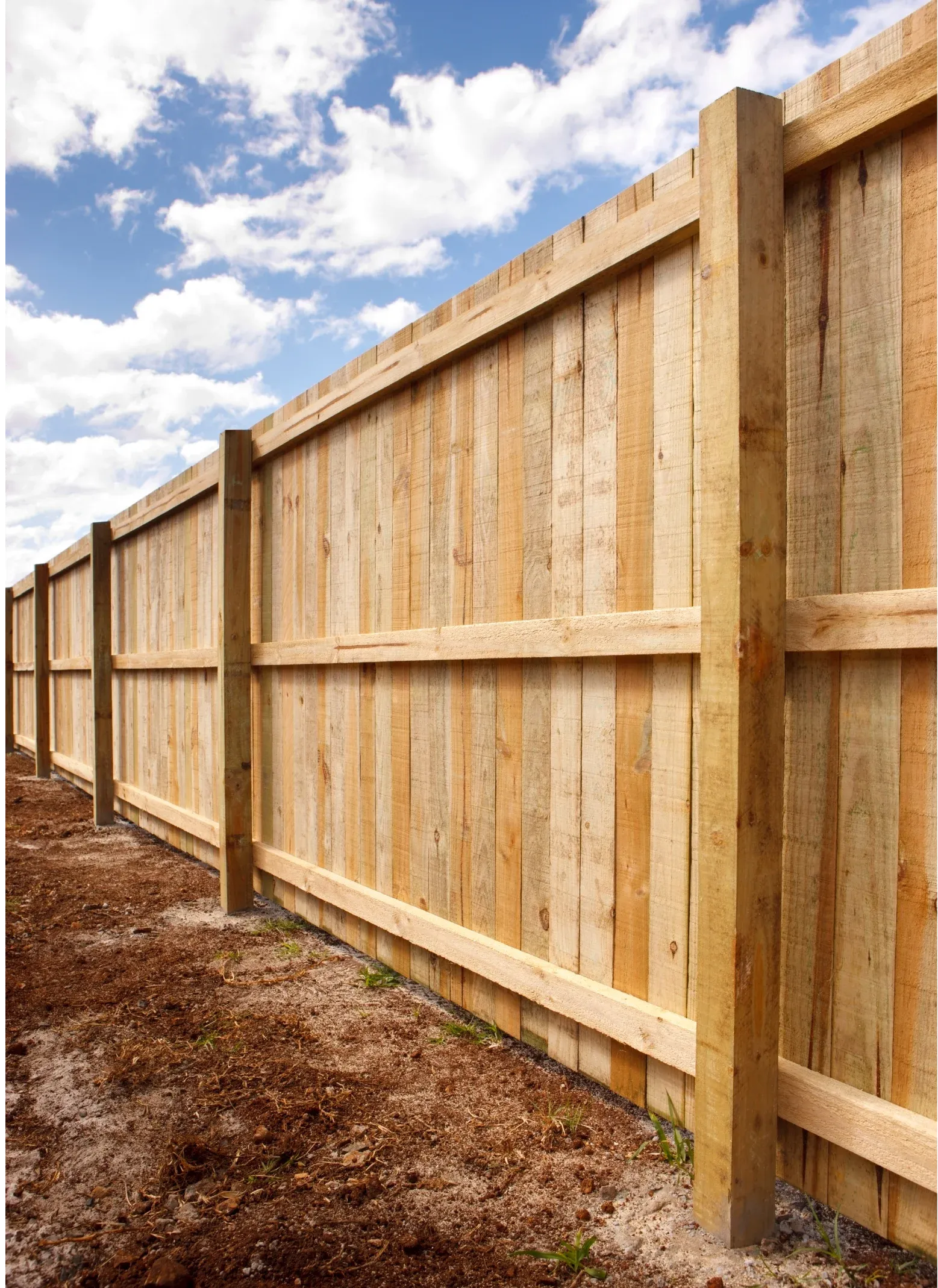 New timber fence installation for an Australian residential property