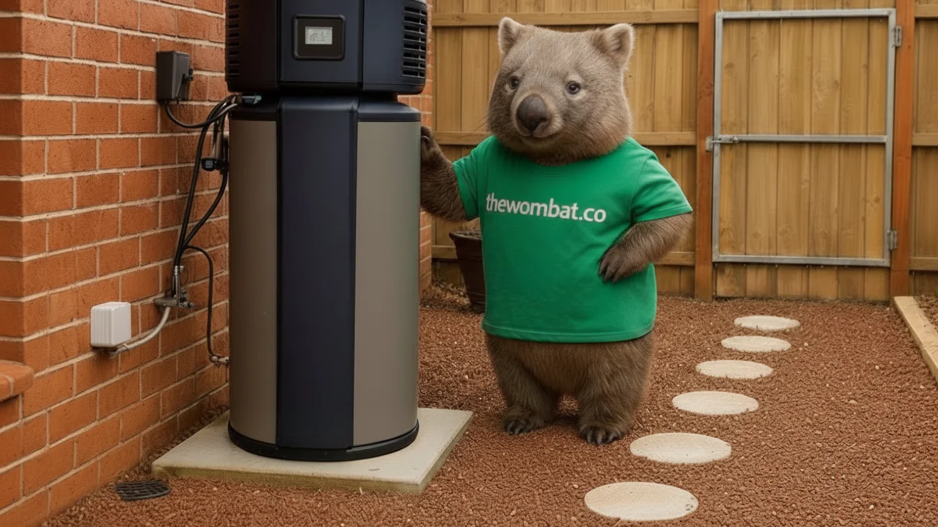 Professional heat pump installation by The Wombat™